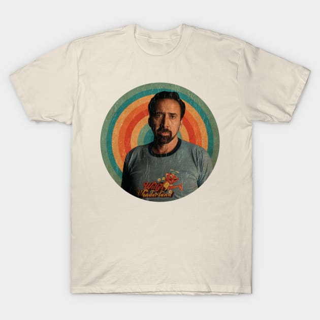 Nicolas Cage Retro Vintage T-Shirt by TuoTuo.id